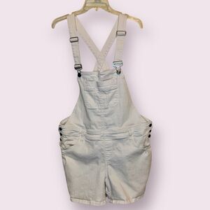Torrid Overall Shorts Shortalls Romper White Size 14
